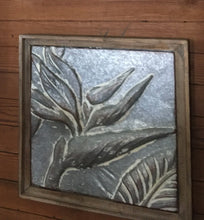 Load image into Gallery viewer, Framed Tropical Pressed Metal Tiles