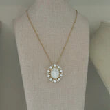 Lex the Label Our Lady of Guadalupe Mother of Pearl Necklace