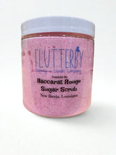 Load image into Gallery viewer, Flutterby Baccarat Rouge Sugar Scrub - inspired by Baccarat Rouge Perfume