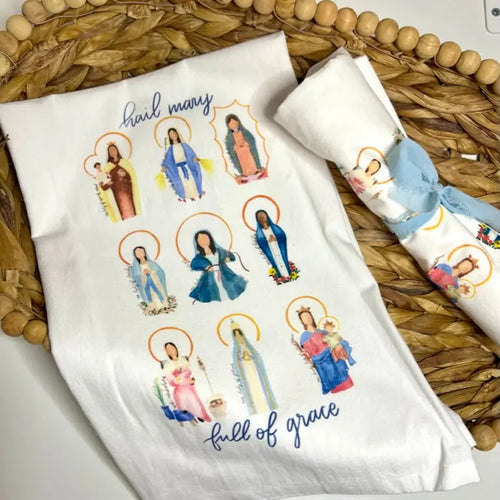 Hail Mary Tea Towel
