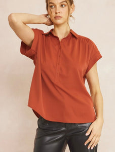 Rusty Button Top