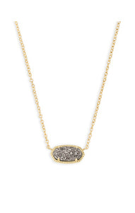 Elisa Short Pendant Gold Necklace