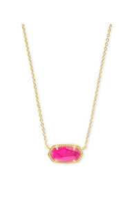 Elisa Short Pendant Gold Necklace