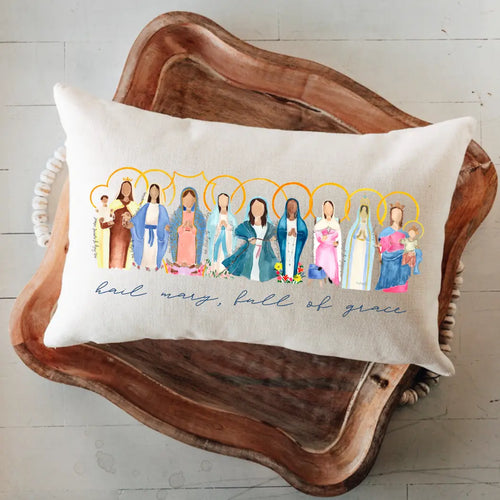 Many Mary Lumbar Pillow