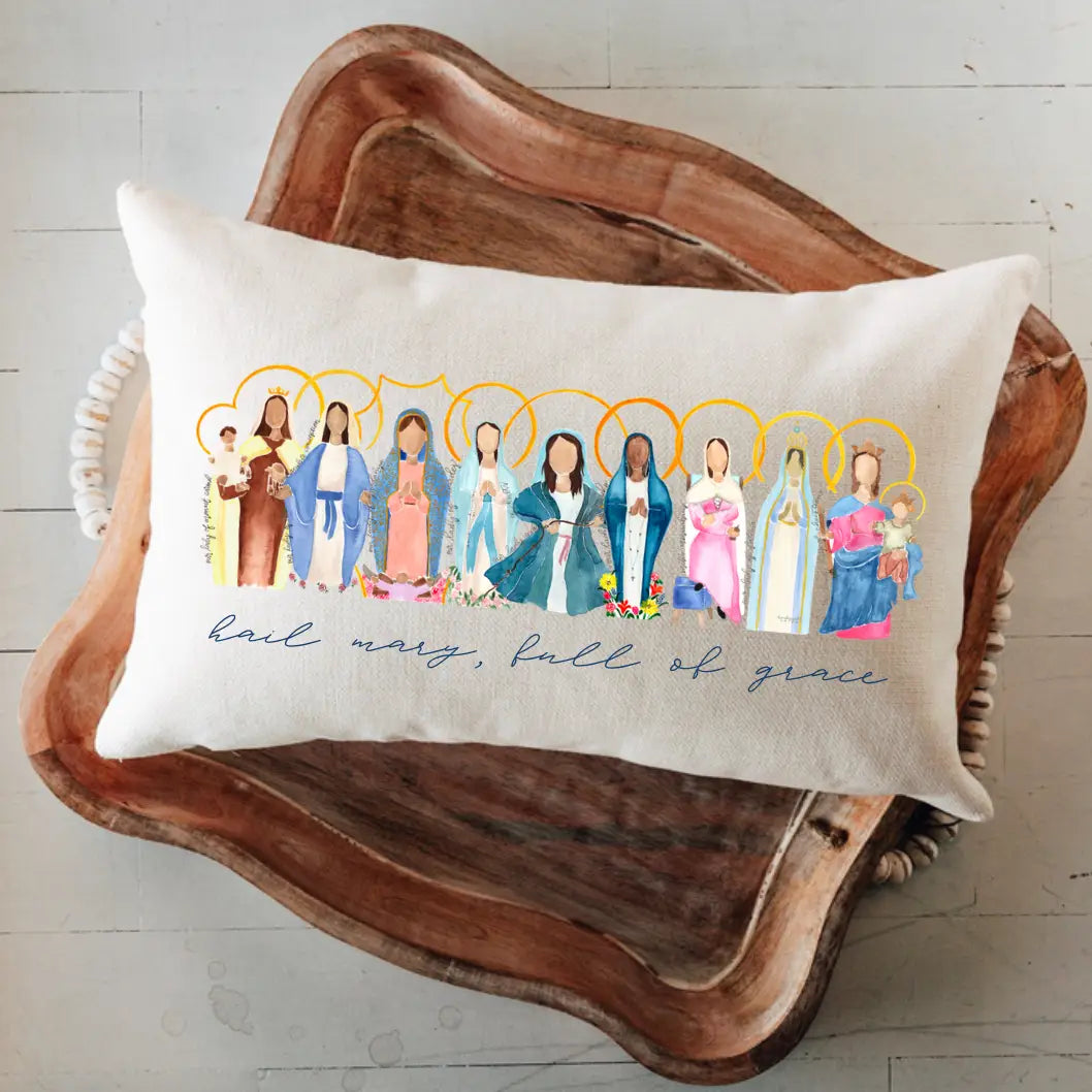 Many Mary Lumbar Pillow
