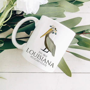 The Blue Butterfly Boutique Louisiana Pelican Coffee Mug