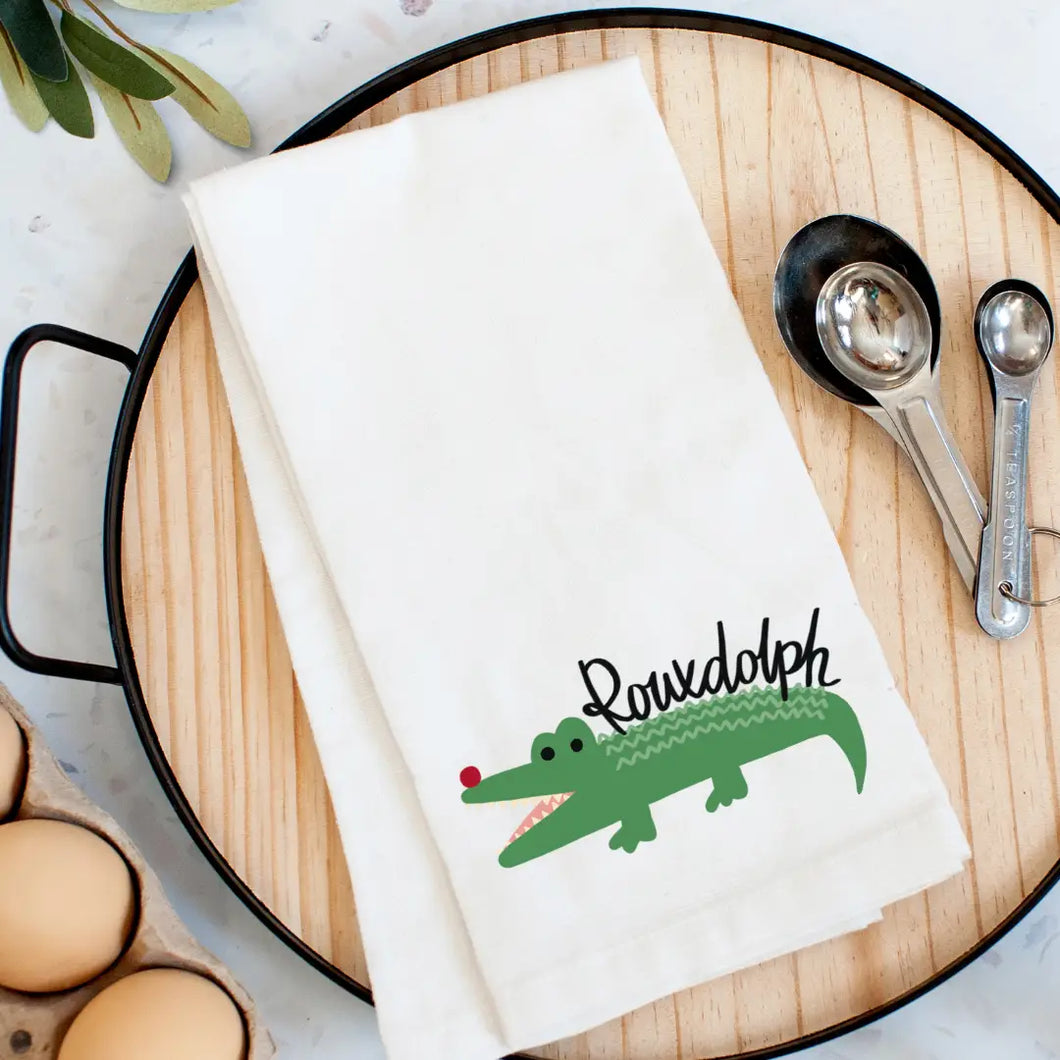 Christmas Rouxdolph Kitchen Towel