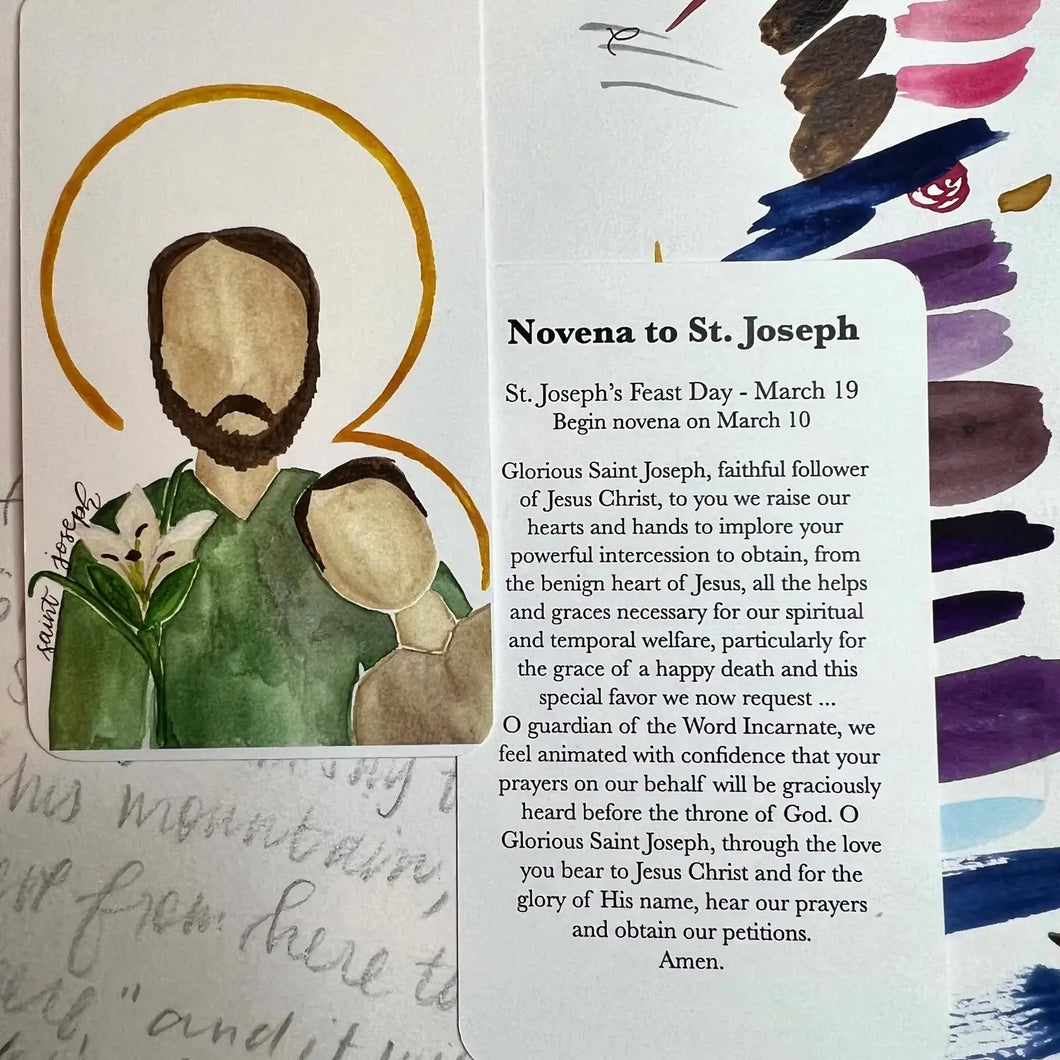 St Joseph Prayer Card