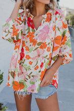 Load image into Gallery viewer, Orange Blossom Floral Top