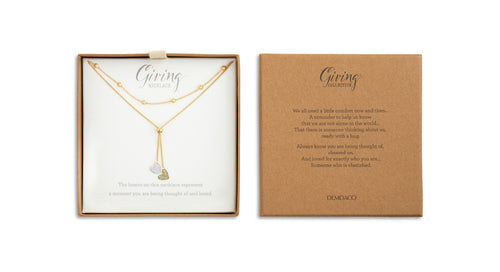 Giving Necklace Double Heart