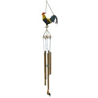Rory Rooster 5 Bar Wind Chime