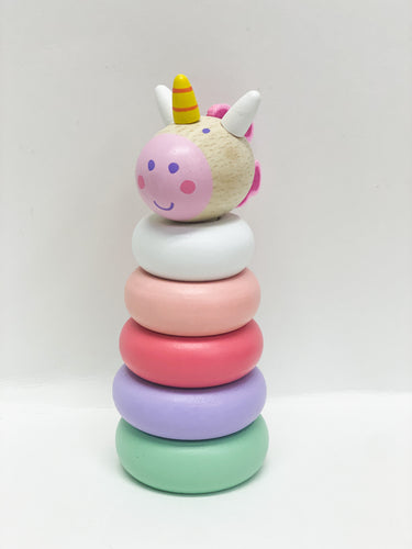 Wooden Unicorn Stacker