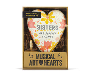 Musical Art Heart Sisters Forever