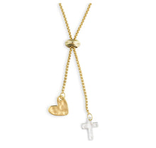 Load image into Gallery viewer, The Giving Necklace Heart and Cross