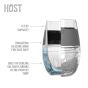 Host Wine Freeze Cooling Cup 8-12 oz