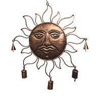 Large Sun Face Bell Chime