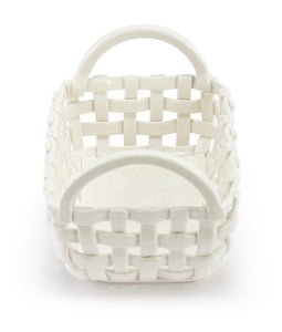 Ceramic Loaf Bread Basket With Towel