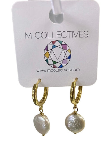 M Collectives Pearl Dangle Huggies