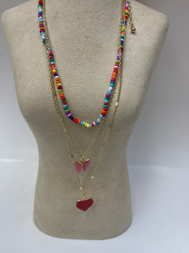 Butterfly/Heart Necklace