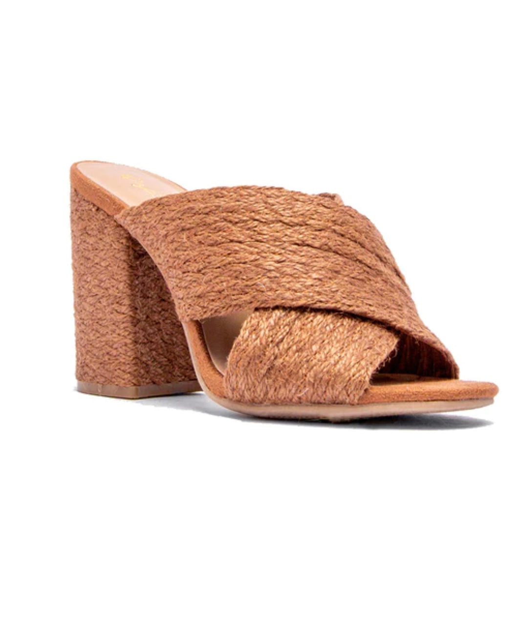 Camel Jute Heels