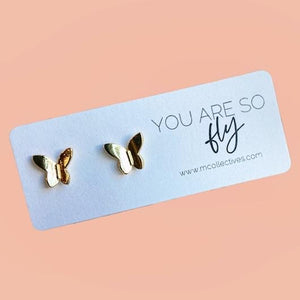 M Collectives Butterfly Studs
