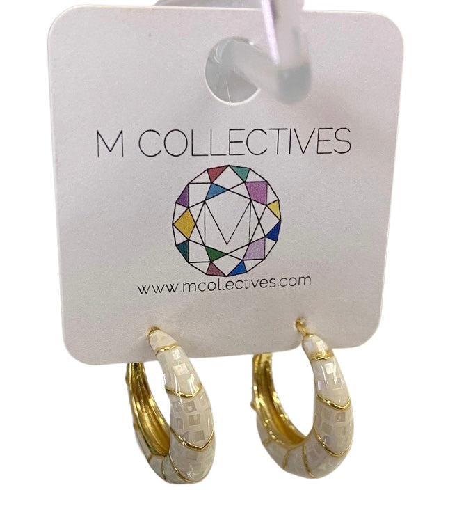 M Collective Michele Mosaic Hoop Earrings