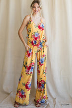 Load image into Gallery viewer, Yellow Rose Jumpsuit