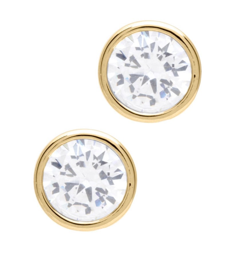 Round Crystal Studs