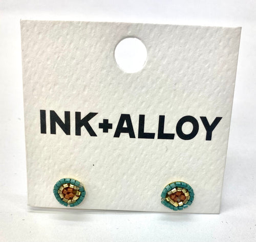 Daisy Stud Beaded Earrings